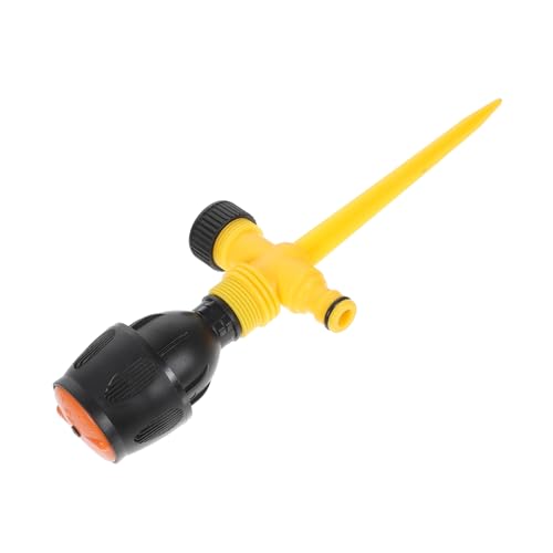 BEBEMOKO Automatischer Gartensprinkler mit Drehbarem Kopf Kunststoff Bewässerungssystem für Garten Balkon und Langlebiger Erdspieß Wassersprüher Praktische Pflanzenbewässerung von BEBEMOKO
