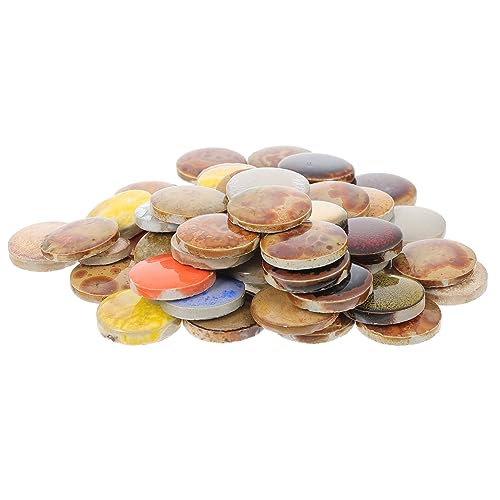 BEBEMOKO DIY Keramik Mosaiksteine Unregelmäßige Geformte Keramik und Kieselsteine für Fliesenherstellung Leichte Kratzfeste Bastelmaterialien für Zuhause und Kreative Dekoration von BEBEMOKO