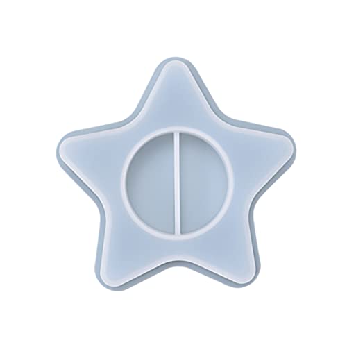 BEBEMOKO DIY Silikonform für Kerzenständer Fünfzackige Kristall Epoxidharzform für Handgemachte Dekoration für Kreative Bastelprojekte zu Hause Hochwertigem Silikon Einfach von BEBEMOKO