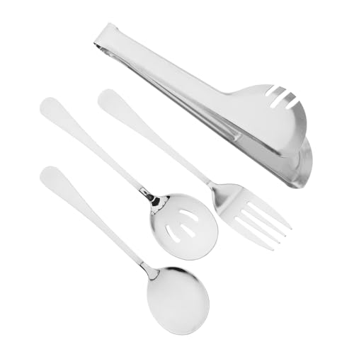 BEBEMOKO Edelstahl Besteck Set Teilig Servierlöffel und Gabel Buffet Servierbesteck für Restaurant Hotel Haushalt Glatte Oberfläche Einfach zu Reinigen Vielseitig Einsetzbar von BEBEMOKO