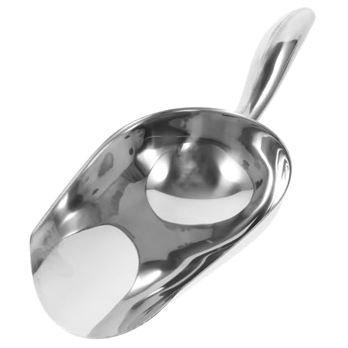BEBEMOKO Edelstahl Eisschaufel mit Ergonomischem Griff Vielseitiger Lebensmittel Mehlschaufel Robust und Leicht für Eiswürfel Pommes und Küchenbedarf Passend für Bar Restaurant Haushalt BEBEMOKO Edelstahl Eisschaufel mit Ergonomischem Griff Vielseitiger Lebensmittel Mehlschaufel Robust und Leicht für Eiswürfel Pommes und Küchenbedarf Passend für Bar Restaurant Haushalt von BEBEMOKO