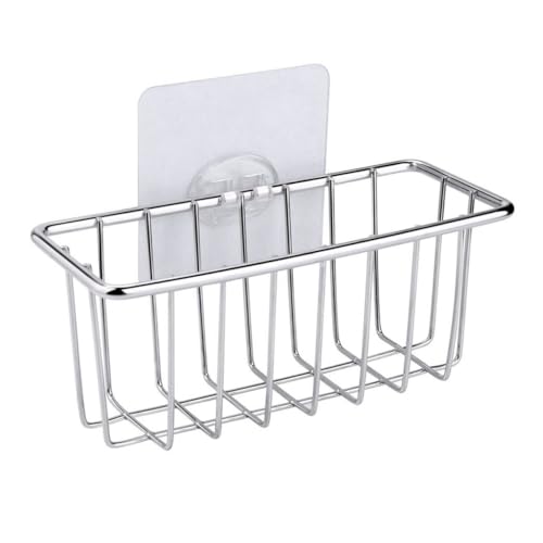 BEBEMOKO Wandmontierter -schwammhalter Für Spülbecken Organizer Mit Abflusskorb Aufbewahrungsgestell Für Küchenschwämme Und Seifen Platzsparend Und Installieren BEBEMOKO Wandmontierter -schwammhalter Für Spülbecken Organizer Mit Abflusskorb Aufbewahrungsgestell Für Küchenschwämme Und Seifen Platzsparend Und Installieren von BEBEMOKO