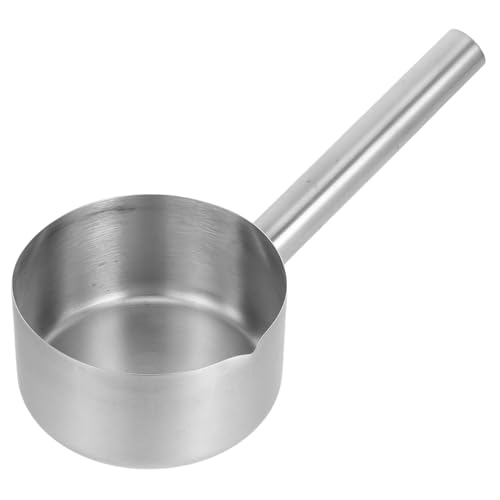 BEBEMOKO Edelstahl Wasserschöpfer mit Flachem Boden Rostfrei Robust Multifunktionale Suppenkelle und Wasserschöpflöffel für Küche und Haushalt Langlebig und Korrosionsbeständig von BEBEMOKO