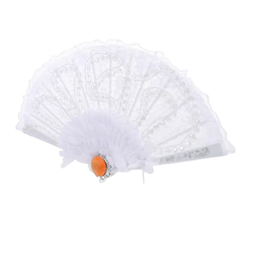 BEBEMOKO Eleganter Handfächer mit Federn Stilvolles Tanz Hochzeits-accessoire für Mädchen Dekorativer Federfächer für Party Performance und Fotoshooting BEBEMOKO Eleganter Handfächer mit Federn Stilvolles Tanz Hochzeits-accessoire für Mädchen Dekorativer Federfächer für Party Performance und Fotoshooting von BEBEMOKO