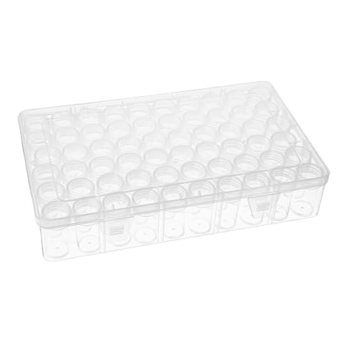 BEBEMOKO Fächer Sortierkasten Klein Aufbewahrungsbox für Perlen Schmuck Schrauben Transparent Mehrzweck Kleinteile Organizer Box mit Klarem Deckel für Bastelbedarf und Werkzeug von BEBEMOKO