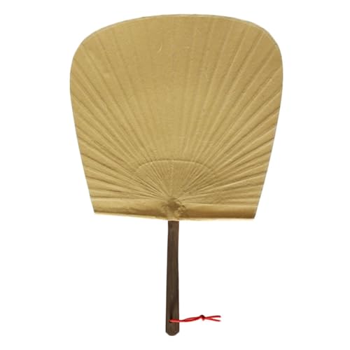 BEBEMOKO Handgefertigter Bambus Fächer Japanischer Klassischer Stil Elegant Retro Papierfächer DIY Malfächer Dekoration Geschenk für Bekannte von BEBEMOKO