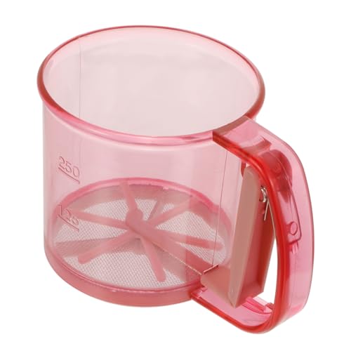 BEBEMOKO Handliches Halbautomatisches Mehlsieb Becher mit Leichtem Tragbarem Design und zur Präzisen Mehlkontrolle Geeignet für Links und Rechtshänder Praktisches Küchengerät für Backen von BEBEMOKO