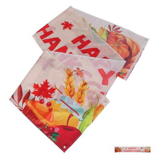BEBEMOKO Herbstliches Erntedank banner Polyester Großes Thanksgiving Party Backdrop mit Ahornblättern Einfach Aufzuhängende Deko für Familienfeiern und Gartenevents BEBEMOKO Herbstliches Erntedank banner Polyester Großes Thanksgiving Party Backdrop mit Ahornblättern Einfach Aufzuhängende Deko für Familienfeiern und Gartenevents von BEBEMOKO