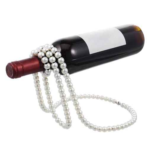 BEBEMOKO Kreativer Flaschenhalter Form Perlenkette Dekorative Aufbewahrung für Zuhause Bar und Restaurant von BEBEMOKO