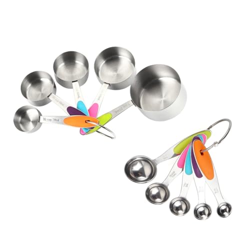 BEBEMOKO Messbecher Löffel -teiliges Set Ohne Griff Zum Backen Kochen von BEBEMOKO