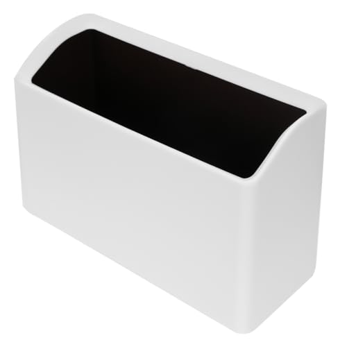 BEBEMOKO Mini Tischabfalleimer aus Kunststoff Weiß Kompakter Desktop Müllbehälter mit Geruchsschutz Multifunktionaler Papierkorb für Büro Zuhause und Auto Langlebig und Platzsparend von BEBEMOKO
