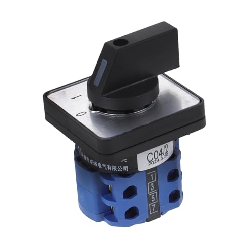 BEBEMOKO Rotary Cam Switch Wechselstrom Umschalter für Motorsteuerung Industrieller Drehschalter mit Zuverlässiger Stromübertragung und Stabilem Kontakt von BEBEMOKO