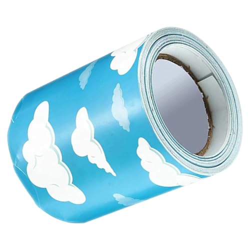 BEBEMOKO Selbstklebender Bulletin Board Border Papier Wolkenmuster Wetterfest Zuschneidbar Stilvolle Tafelrahmen Dekoration für Klassenzimmer Büro und DIY Bastelprojekte BEBEMOKO Selbstklebender Bulletin Board Border Papier Wolkenmuster Wetterfest Zuschneidbar Stilvolle Tafelrahmen Dekoration für Klassenzimmer Büro und DIY Bastelprojekte von BEBEMOKO
