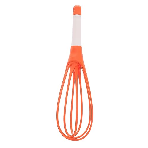 BEBEMOKO Silikon Rührbesen mit Rutsch Griff Eiermischer Milchaufschäumer für Küche Leicht und Einfach zu Reinigen Geeignet für Rühren und Zufällige Farbe Zufällige Farbe von BEBEMOKO