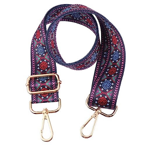 BEBEMOKO Taschen-Schultergurt Aus Metall Mit Ethno-Stil Schnalle Ersatzgurt Für Handtaschen Verstellbar Und Einfach Anzubringen Ohne Nähen von BEBEMOKO