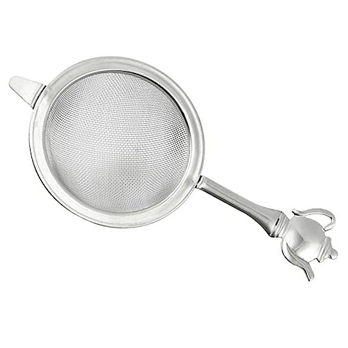 BEBEMOKO Teesieb mit Ergonomischem Griff Feines Mesh für Optimales Tee Filtering Tragbar und Langlebig für Zuhause und Unterwegs von BEBEMOKO