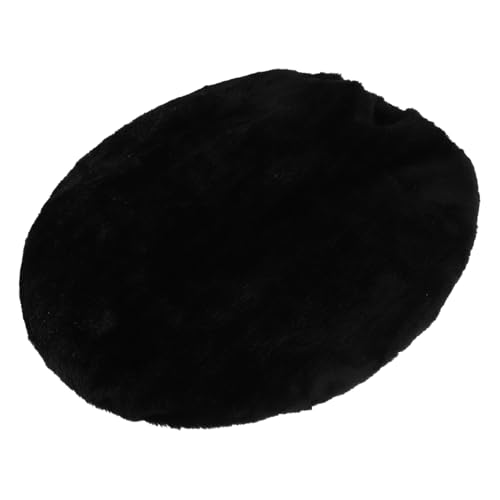 BEBEMOKO Toilettenabdeckung Staubbedeckung Toilettendeckelabdeckung Komfort Toilettenschüssel Deckelabdeckung Toilettensitz Deckelschildabdeckung Toilettendeckel-schutzhülle Polyester Black von BEBEMOKO