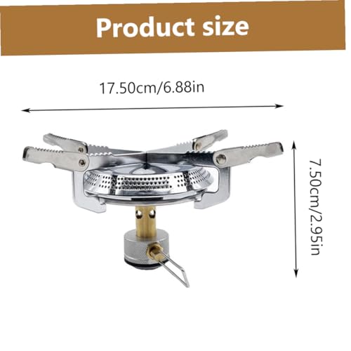 BEBEMOKO Tragbarer Campingkocher Outdoor Gaskocher Brenner Leichtgewichtiger Langlebiger Gasbrenner mit Luftregler Rostfrei für Wandern und Camping BEBEMOKO Tragbarer Campingkocher Outdoor Gaskocher Brenner Leichtgewichtiger Langlebiger Gasbrenner mit Luftregler Rostfrei für Wandern und Camping von BEBEMOKO