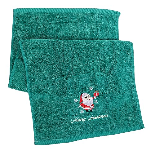 BEBEMOKO Weihnachtliches Handtuch Aus Baumwolle Festliches Gesichtsembrodiertes Handtuch Für Feiertage Für Badezimmer Küche Einzeln Erhältlich von BEBEMOKO