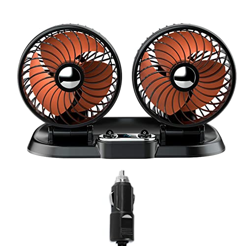 2 Geschwindigkeiten Doppel für Kopf USB 5V Auto Ventilator Zigarettenanzünder 12V 24V Doppel für Kopf Auto Ventilator Armaturenbrett Ventilator für Schlafsaal Bett 2 Geschwindigkeiten Doppel für Kopf USB 5V Auto Ventilator Zigarettenanzünder 12V 24V Doppel für Kopf Auto Ventilator Armaturenbrett Ventilator für Schlafsaal Bett von BEBIKR
