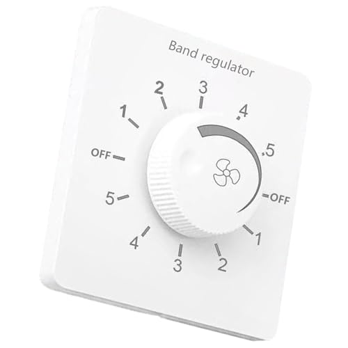 86 Typ Wandsteuerungstaste, Elektronik, mechanische Drehschalter für Deckenventilator, 5-stufige Einstellgeschwindigkeitsregler, Typ 86, Aufputz-Deckenventilator-Geschwindigkeitsregler 86 Typ Wandsteuerungstaste, Elektronik, mechanische Drehschalter für Deckenventilator, 5-stufige Einstellgeschwindigkeitsregler, Typ 86, Aufputz-Deckenventilator-Geschwindigkeitsregler von BEBIKR