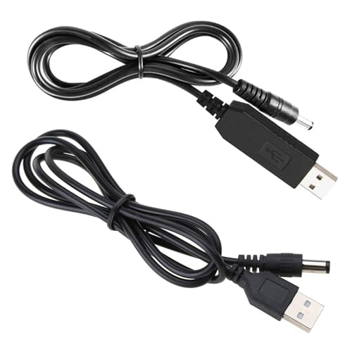BEBIKR USB DC 5 V auf 12 V Adapter, USB-Kabel, Stromkabel, USB-Kabel für Router, WLAN auf Powerbank, Step-Up-Konverter, Adapter DC 5 V auf 12 V Step-Up-Konverter von BEBIKR