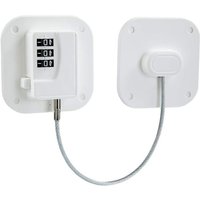 BEBUSINGOTO (1 Stück, weiß) Schlüsselloses Kühlschrankschloss, Kindersicherung für Kühlschrank mit digitalem Code von BEBUSINGOTO