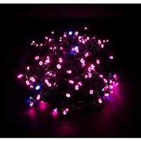 BEBUSINGOTO (Rosa), 20 m lange, zweifarbige Lichterkette mit 200 LEDs auf grünem Kabel mit 8 Betriebsmodi, ideal für drinnen und draußen für von BEBUSINGOTO