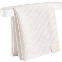 BEBUSINGOTO (Weiß) Handtuchhalter, 30 cm selbstklebender und anschraubbarer Handtuchhalter für Badezimmerküche von BEBUSINGOTO