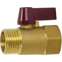 BEBUSINGOTO 1/2" Bsp männlich auf weiblich Messing-Kugelhahn, Erdgas-Absperrventil (1 Stück) von BEBUSINGOTO