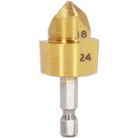 BEBUSINGOTO 1/4 Zoll Sechskantschaft-Senkbohrer, 90-Grad-Fasenfräser, 18–24 mm Metall-Senker zum Öffnen von Löchern von BEBUSINGOTO