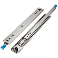 BEBUSINGOTO 1 Paar Schubladenführungen, 400 mm, Industrie-Kugellagerschienen mit Verriegelungsfunktion für Autoregale, Tragkraft 120 kg von BEBUSINGOTO