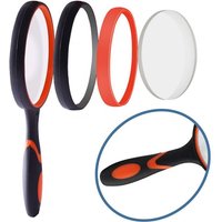 BEBUSINGOTO 10-fache Lupe für Kinder, 75-mm-Lupe, Lupe mit rutschfestem, weichem Gummigriff von BEBUSINGOTO