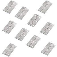 BEBUSINGOTO 10 stücke Edelstahl Home Möbel Hardware Tür Scharnier Lange 55mm x 34mm von BEBUSINGOTO