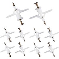 BEBUSINGOTO 100 Stück Gipskartondübel, Gipskartondübel mit Schrauben, Gipskarton-Wandbefestigungen, für die Installation von Gipskartonwänden BEBUSINGOTO 100 Stück Gipskartondübel, Gipskartondübel mit Schrauben, Gipskarton-Wandbefestigungen, für die Installation von Gipskartonwänden von BEBUSINGOTO