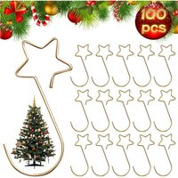 BEBUSINGOTO 100 Stück Weihnachtskugel-S-Haken, Christbaumkugel-S-Haken mit Stern, kleine Metallhaken zum Aufhängen BEBUSINGOTO 100 Stück Weihnachtskugel-S-Haken, Christbaumkugel-S-Haken mit Stern, kleine Metallhaken zum Aufhängen von BEBUSINGOTO