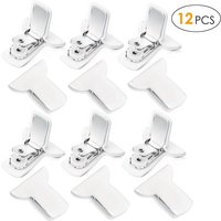 BEBUSINGOTO 12 Stück gepolsterte Bettdeckenklammern, Bettdeckenklammern, weiße, gepolsterte Klammern zum Befestigen von Bettwäsche, um zu verhindern, BEBUSINGOTO 12 Stück gepolsterte Bettdeckenklammern, Bettdeckenklammern, weiße, gepolsterte Klammern zum Befestigen von Bettwäsche, um zu verhindern, von BEBUSINGOTO