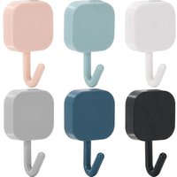 BEBUSINGOTO 12er-Pack Klebehaken, dekorative Wandschlüsselhaken, Schlüsselhalter, selbstklebende Wandhaken für Eingangsbereich/Tür/Badezimmer/Küche von BEBUSINGOTO