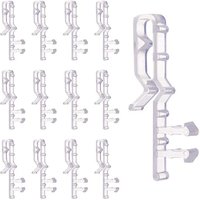 BEBUSINGOTO 16 Stück transparente Volant-Halteklammern aus Kunststoff, 2 Zoll große versteckte Volant-Halteklammern für Jalousien zu Hause BEBUSINGOTO 16 Stück transparente Volant-Halteklammern aus Kunststoff, 2 Zoll große versteckte Volant-Halteklammern für Jalousien zu Hause von BEBUSINGOTO