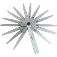 BEBUSINGOTO 17 klingen Metrische Stahl Fühlerlehre Zündkerze Abstand Messwerkzeug 0,02-1,0mm von BEBUSINGOTO