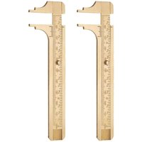 BEBUSINGOTO 2 Messwerkzeuge, Taschenmessschieber, Messinglineal, Messing-Schiebemessschieber, tragbarer Messschieber, geeignet für Männer BEBUSINGOTO 2 Messwerkzeuge, Taschenmessschieber, Messinglineal, Messing-Schiebemessschieber, tragbarer Messschieber, geeignet für Männer von BEBUSINGOTO