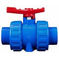 BEBUSINGOTO 2-Wege-PVC-Kugelhahn zum Quellschweißen (Kleber) und BSP (Gewinde) für den Anschluss einer Wasserversorgungsleitung, DN32 (40 mm) von BEBUSINGOTO