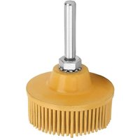 BEBUSINGOTO 2-Zoll-Borstenscheibe, Schmirgelgummi-Schleifbürste, Polierscheibe, Schwabbelbürste zum Entfernen von Graten und Rost (Gelb) von BEBUSINGOTO