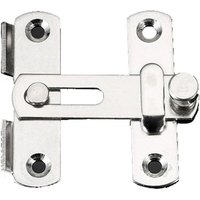 BEBUSINGOTO 2-Zoll-Türriegel, tragbarer Türriegel für Außenzaunschrank, Edelstahl-Multifunktionshaus (Silber) von BEBUSINGOTO