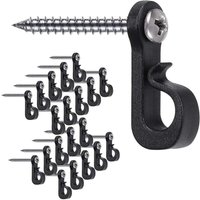 BEBUSINGOTO 20er-Pack Q-förmige Haken mit Kreuzschlitzschrauben für Garage, Silvesterparty im Freien und leicht zu lösende LED-Leuchten, 18 kg BEBUSINGOTO 20er-Pack Q-förmige Haken mit Kreuzschlitzschrauben für Garage, Silvesterparty im Freien und leicht zu lösende LED-Leuchten, 18 kg von BEBUSINGOTO