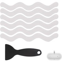 BEBUSINGOTO 24 Stück rutschfeste Badewannenaufkleber, Badewannenaufkleber, Duschaufkleber, wasserdicht und transparent, für Badewannen, Treppen,wird von BEBUSINGOTO