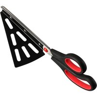 BEBUSINGOTO 28 cm Pizzaschere aus Edelstahl, Pizzaschneider-Schere für die Küche mit abnehmbarem Pizzaschieber, (Multifunktion, nicht nur für Pizza), von BEBUSINGOTO