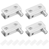 BEBUSINGOTO 2er-Pack Glastürscharniere mit 90°-Drehgelenk, lochfreies Glas, Edelstahl, passend für 5–8 mm dickes Glas BEBUSINGOTO 2er-Pack Glastürscharniere mit 90°-Drehgelenk, lochfreies Glas, Edelstahl, passend für 5–8 mm dickes Glas von BEBUSINGOTO