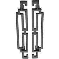 BEBUSINGOTO 2er-Pack Türgriffe für Küchenschränke, Schubladengriffe, Möbelknöpfe im europäischen Retro-Stil (128 mm, schwarz) von BEBUSINGOTO