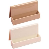 BEBUSINGOTO 2er-Pack Visitenkartenhalter für den Schreibtisch, vertikaler Visitenkartenhalter aus Kunststoff, 11,2 x 5,8 x 4,3 cm BEBUSINGOTO 2er-Pack Visitenkartenhalter für den Schreibtisch, vertikaler Visitenkartenhalter aus Kunststoff, 11,2 x 5,8 x 4,3 cm von BEBUSINGOTO